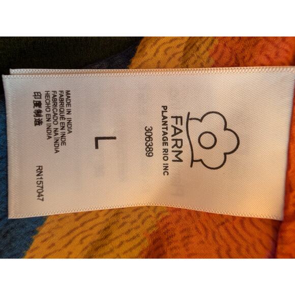 NWT Farm Rio Macaw Show Maxi Dress Sz Lg Boho Witchy Whimsical Artsy Boho - Picture 13 of 15